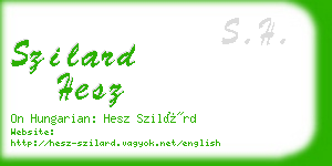 szilard hesz business card